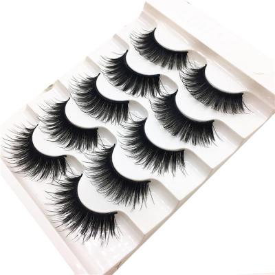 China High quality available wholesale natural eyelashes 3d silk eyelash boxes custom logo for sale