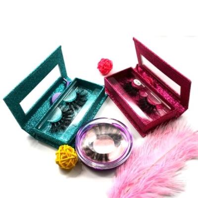 China Factory Seller Thick 3d Faux Mink Eyelashes Silk Eyelash Box Wholesale Empty Eyelash Packaging Boxes for sale