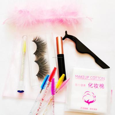 China Seller 5d natural fur mink eyelash free sample private label false lashes 25mm lashes with packing box for sale