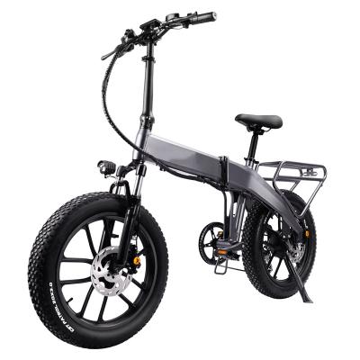 China Tire 20inch Brand New JI-MOVE Aluminum Alloy Fat E Bike 750W Shimano Folding Electric Mountain Bike Snow Cycle For Adult for sale