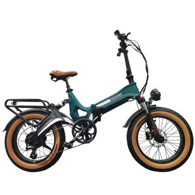 China Electric Dirt Bike JIMOVE Magnesium Alloy Power Bicycles 48V Folding Hot Sale 750W 20inch Foldable Electric Adult Tire Ebike Wholesale for sale