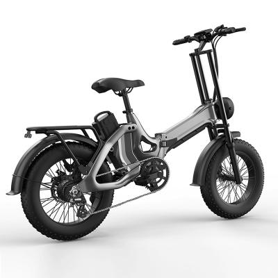 China Hot Sale 20inch 4.0 Aluminum Alloy Amazon Promax Motor Wall Frame Power Battery 48V Bike Lithium Battery Rear Hub Motor Folding Electric Bike for sale