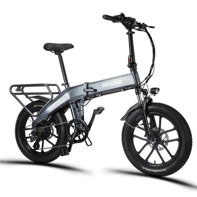 China Aluminum Alloy USA Warehouse Jimove 20inch Wheels 750W 48V Folding 7 Speed ​​E Bike Mountain Electric Bicycle For Adult for sale