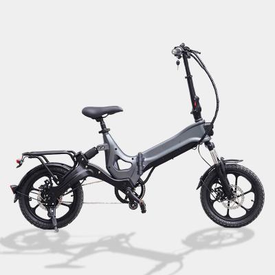 China JIMOVE 16inch 400w 12ah Magnesium Alloy Mountain Long Range Lightweight Ebike City Urban Foldable Portable Hybrid Electric Bike For Adult for sale