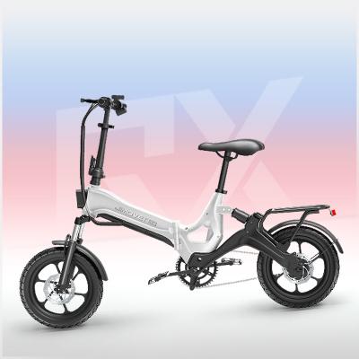 China Magnesium Alloy JIMOVE Amazon Ebike Manufacture 2 Seats Electric City Bike Cycle Folding For Man Women Cheap Price 16inch 48V Lithium Battery for sale