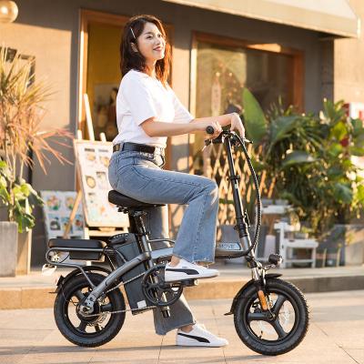 China JI-MOVE mini purchase price 14inch 350W motor 48v ebike kit foldable electric bike steel folding bicycle for sale for sale