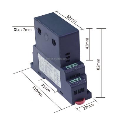 China Electrical system 2 phase AC current sensor 0-30A AC measuring current and output signal 0-5V standard DC 0-10V DC for sale