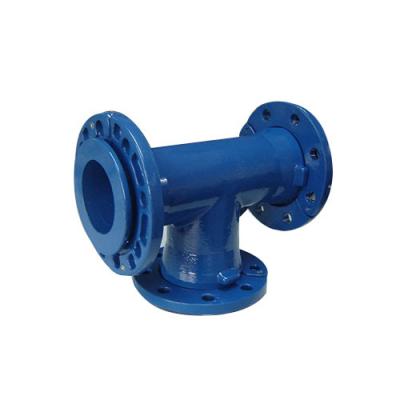 China Easily Assembled EN545 Suntex Cast Iron Tee Pipe Fittings With Loosening Clamp for sale