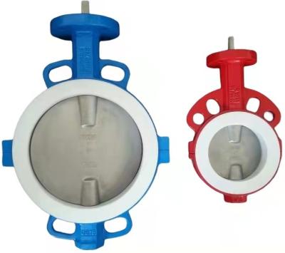 China Easily Assembled PTFE Jacketed Chemical Use Butterfly Valve for sale