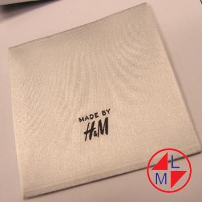 China And the highest viable shiny base high density superfine custom garment woven label for sale