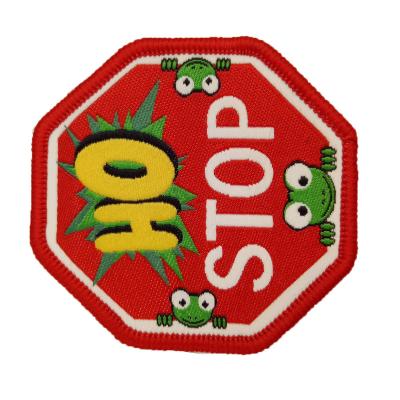 China high quality 3D sew on woven patch for sale