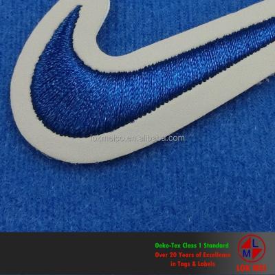 China 3D Sew On Embroidery 3D Embossed Embroidery Apparel Label for sale