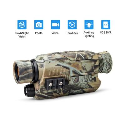 China ABS+Rubber Low Light Night Square for Hunting Caza Zoom Nightvision 850 IR Night Vision Monocular for sale