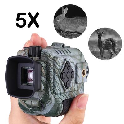 China ABC+Rubber P4-0118 5X Zoom Head Mounted Nightvision Speed ​​Night Fishing Scopes Scope Outdoor Lightweight Mini Camera for sale