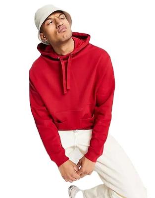 China Wholesale Anti-Wrinkle Trend Casual Oversized Cotton Hoodie Solid Color Hip Hop With Pockets Hoodie Men for sale