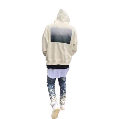 China Anti-wrinkle High Quality Men's Oversized Sweatshirt Thick Cotton Printed Hoodie Couples Lazy Wind Hooded Hoodie for sale