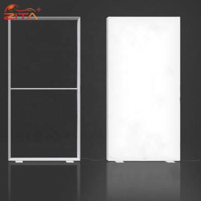 China Energy Saving 2m*1m Double Sided High Lumens LED Frameless Fabric Light Box For Tension Fabric System for sale