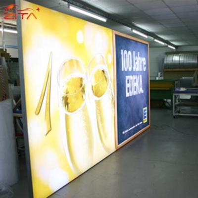 China High quality energy saving high lumens factory price single sided frameless LED fabric wall mounted frame for sale