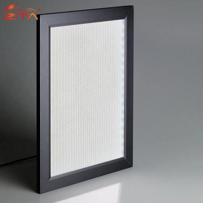 China Energy Saving Hot Sale A4 High Lumens LED Snap Frame High Lumen Clip Face LED Light Box for sale