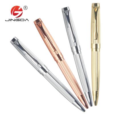 China Pen Luxury promotional pen with engrave flower with logo metal ball pen custom metal pen canetas for sale