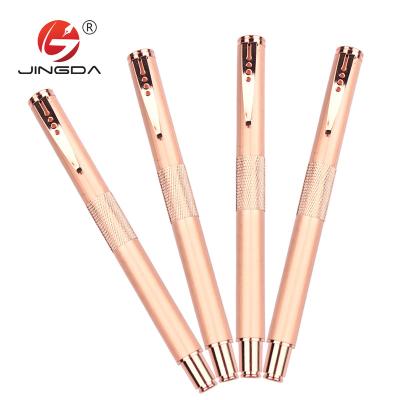 China Promotional Pen Executive Signature Pen Rose Office Gift Metal Roller Pen Luxury Copper Metal Pen for sale