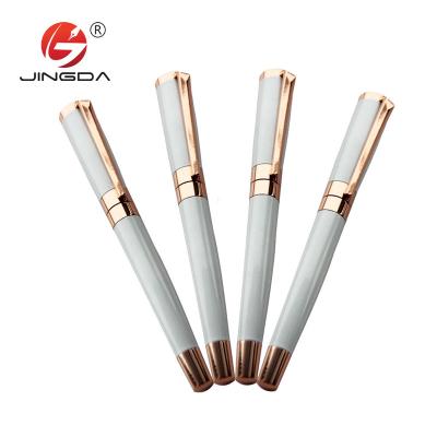 China Office& school ; promotional; gift heavy metal roller pen rose gold coins metal gel pen luxury metal pen gift for sale