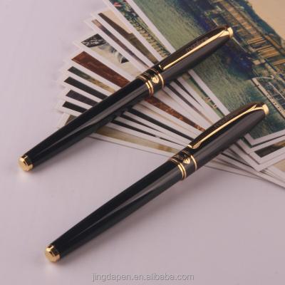 China Pen Black Gold Coin Promotional Metal Ball Pen For Gift Metal Roller Pen Stylus Pen Business Pen With Logo for sale