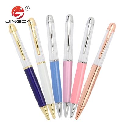 China Promotional Pen Advertising Metal Ballpoint Pen With Custom Logo Pen DIY Crystal Pen for sale