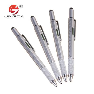 China Promotional Pen Five in a metal multifunctional ballpoint pen can be customized with color and logo tool pen for sale