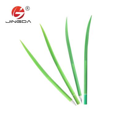 China Promotional Cute Gift Grass Ball Shape Leaf Design Funny Pen Plastic Pen For Kids for sale