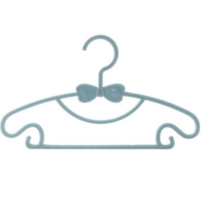 China Wholesale Low Price Korea Minimalist Hot Sale Bow Plastic Hanger,Cute Kids Clothing Organizer,Kawaii Baby Hanger for sale