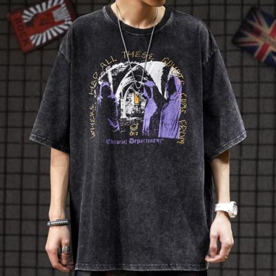 China 2022 Blank Oversized Drop Shoulder T-shirt Drop Shoulder T-shirt Design Blank Anti-wrinkle 2022 Men's Cotton Quality Printing Custom T-shirts for sale