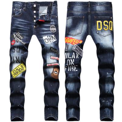 China 2022 Breathable Recommend Hip Hop Logo Loose Fit Men's Jeans Pocket Men's Denim Jeans Men's Jeans for sale