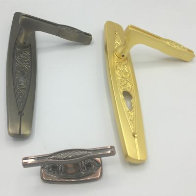 China New Modern Design Customized Classic Zinc Alloy Door Handle Plate For Egypt Market for sale