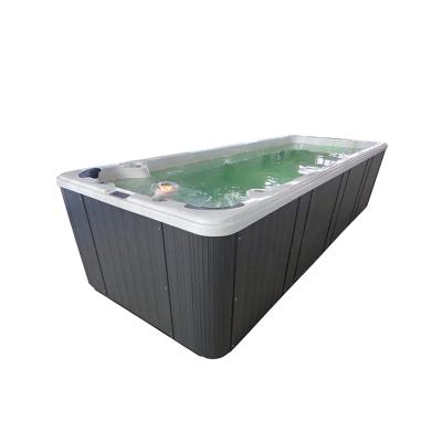 China Best-selling Acrylic Endless Acrylic Panel LED Light Swimming Pool SPA With Massage Jet for sale