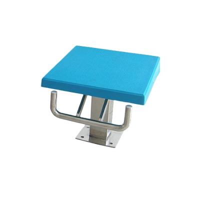 China Fiberglass + 304 Stainless Steel Pool Starting Platform Standard One Step Starting for sale