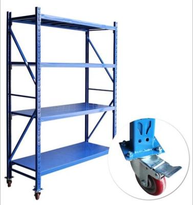 China Heavy Duty Corrosion Protection Storage Shelves On Wheels Blue Metal Storage Shelf Wire Storage Shelving Units for sale