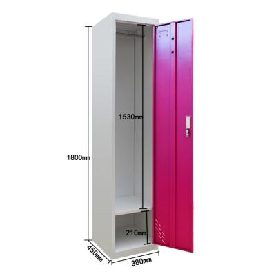 China Factory Small Office OEM Office Cabinet Colored Metal Wardrobe Steel Closet Clothes Locker Used for sale