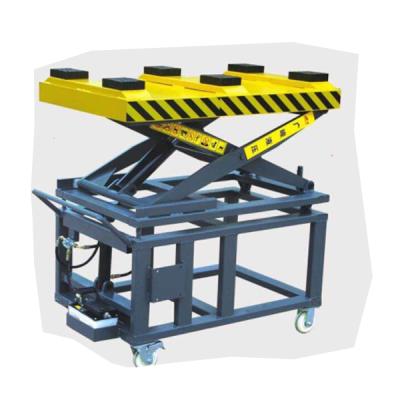 China New Energy Portable Hydraulic Scissor Car Lift 1000KG for sale