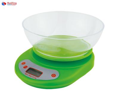 China Practical Digital Weight Function Food 5kg Kitchen Scale for sale