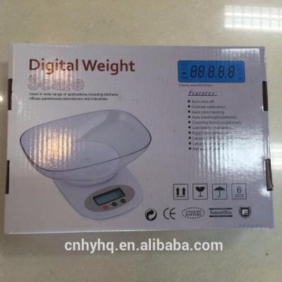 China Kitchen Scales 10KG Digital Weight Kitchen Scale With Bowl HT-800 for sale