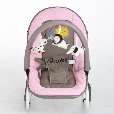 China Modern High Quality Multifunctional Rocking Chair Cotton Baby Bouncer, Breathable Mesh Fabric For Baby Bouncer for sale