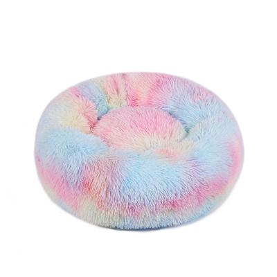 China CHENXU Dog Bed Plush Donut Stocked Basket Long Calming Soft Fluffy Cat Beds Room Cushion Sleeping Bag Mat Hondenmand Pet Kennel for sale