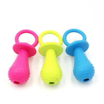 China Mini Pet TPR Pacifier Toys OMPET Dog Chew Toys Tooth Stocked Cleaning Toys For Small Large Dogs Pet Shop Supplies Pet Product for sale