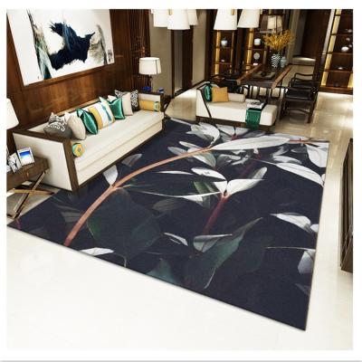 China European and American Style Washable and Material 100% Polyester Living Room Rug Covers for sale