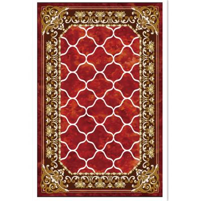 China Anti-Slip Printed Muslim Persian Rugs Carpets Customized Foldable Living Room Floor Mats Carpets for sale