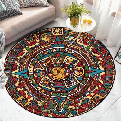 China Washable Cute Baby Round Rug Blanket For Kids Room Cute Circle Rug for sale