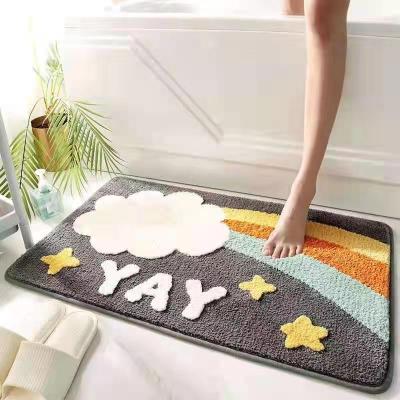 China China Supplier Waterproof Washable Custom Printed Cute Cartoon Door Mat for sale