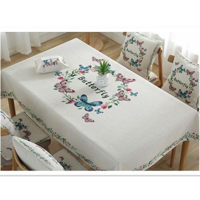 China Hotel fancy waterproof clear and elegant tablecloth, hotel white tablecloth for sale