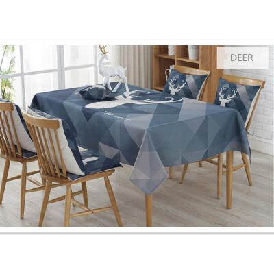 China Waterproof 100% Polyester Table Cloth Jacquard Table Cover Crochet Lace Tablecloth for sale